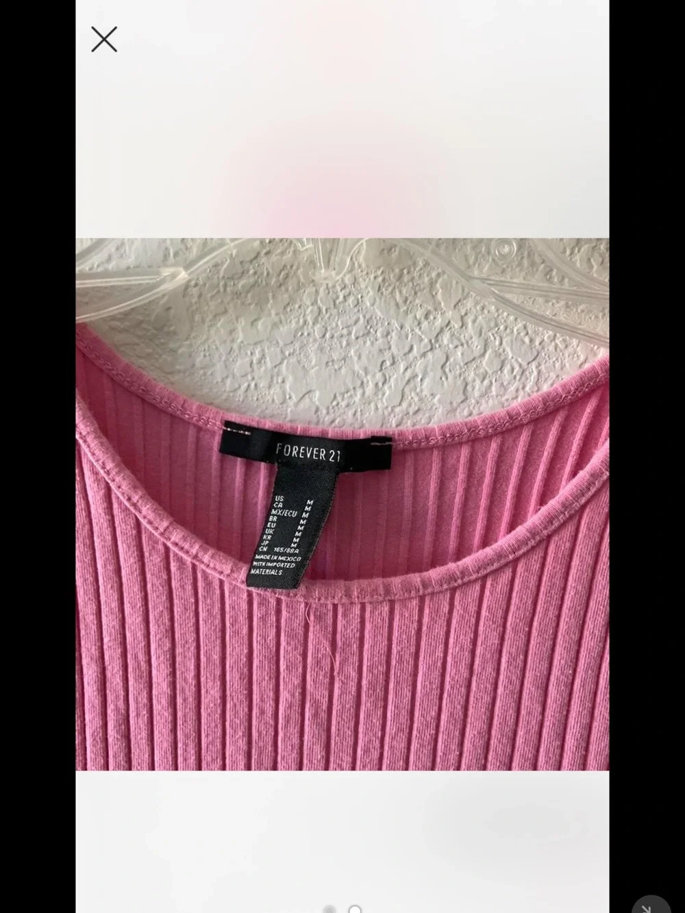 Forever 21 Ribbed Pink Cutout Tank Mini Dress